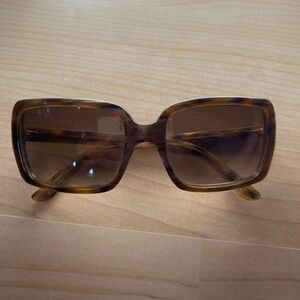 Burberry Tortoiseshell Square Frame Sunglasses